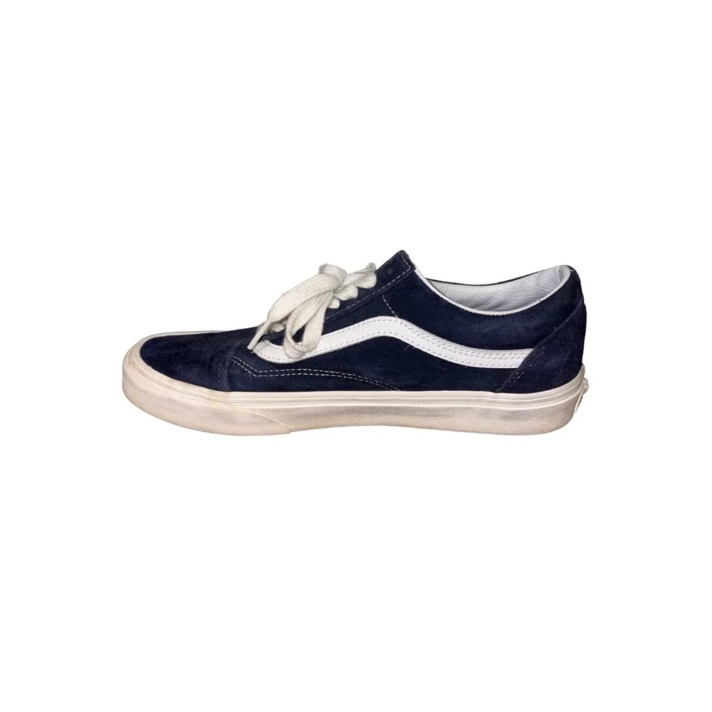 Vans Old Skool Deep Twilight Blue Skate Grunge M7.5/W9 HEIQ Eco Dry Water Repel